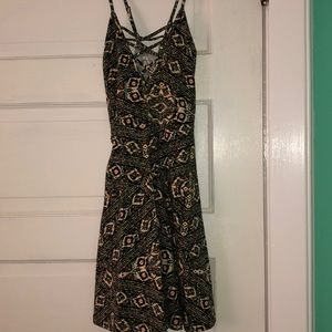 Cross Back Aztec Dress